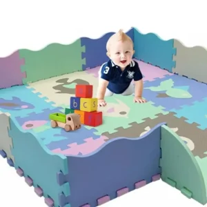25Pcs Baby Puzzle Play Mat For Kid Soft Foam EVA Interlocking Floor Tiles Kids Indoor Pattern for PLAY Mat Gym Yoga Exercise Aid